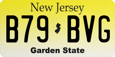NJ license plate B79BVG