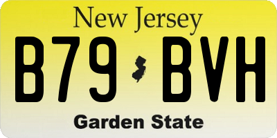 NJ license plate B79BVH