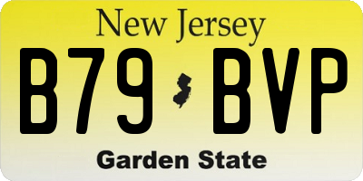 NJ license plate B79BVP