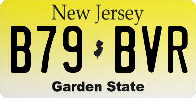 NJ license plate B79BVR
