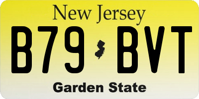 NJ license plate B79BVT