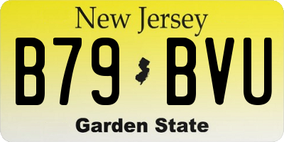 NJ license plate B79BVU