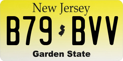 NJ license plate B79BVV