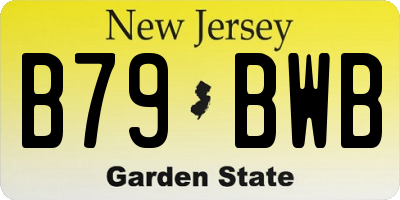 NJ license plate B79BWB