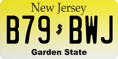 NJ license plate B79BWJ