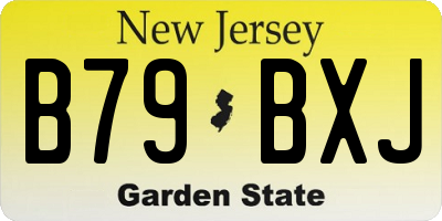 NJ license plate B79BXJ