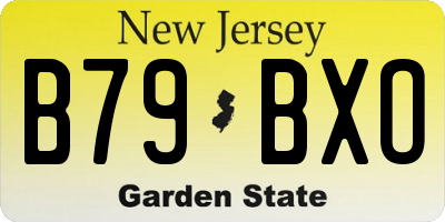 NJ license plate B79BXO