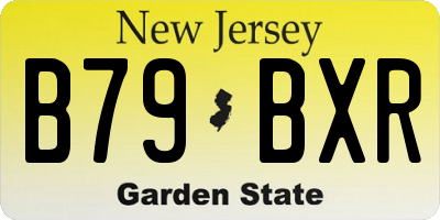 NJ license plate B79BXR