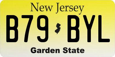 NJ license plate B79BYL