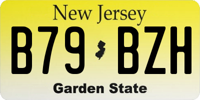 NJ license plate B79BZH