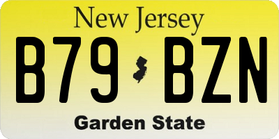 NJ license plate B79BZN