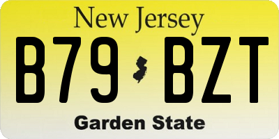 NJ license plate B79BZT
