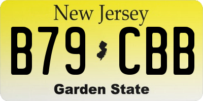 NJ license plate B79CBB