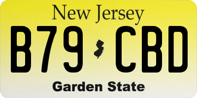 NJ license plate B79CBD