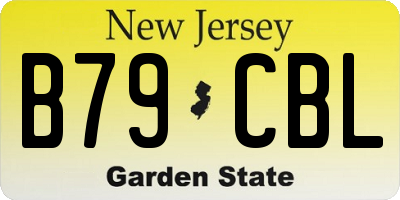 NJ license plate B79CBL