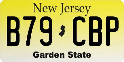 NJ license plate B79CBP