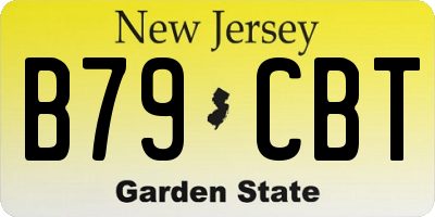 NJ license plate B79CBT