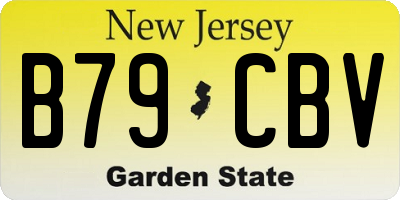 NJ license plate B79CBV