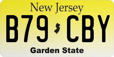 NJ license plate B79CBY