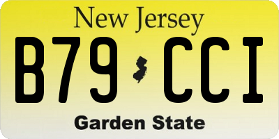 NJ license plate B79CCI