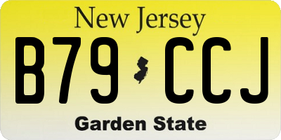 NJ license plate B79CCJ