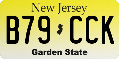NJ license plate B79CCK