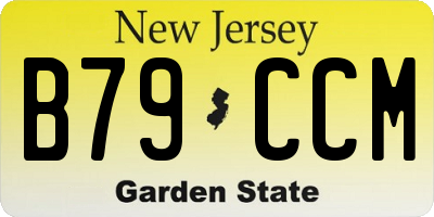 NJ license plate B79CCM