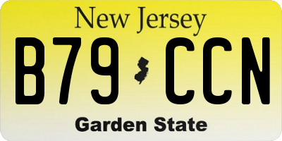 NJ license plate B79CCN