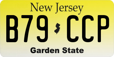 NJ license plate B79CCP