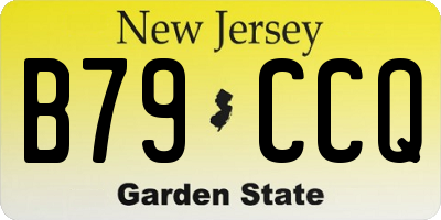 NJ license plate B79CCQ