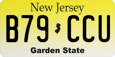 NJ license plate B79CCU