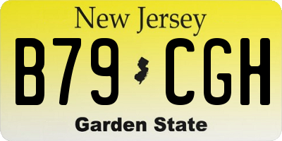 NJ license plate B79CGH