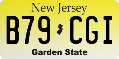 NJ license plate B79CGI