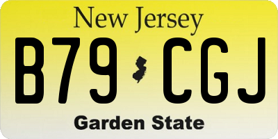 NJ license plate B79CGJ