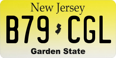 NJ license plate B79CGL