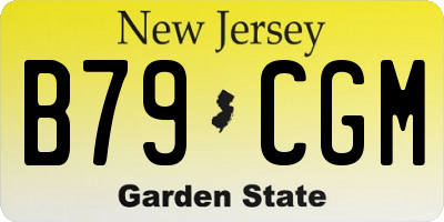 NJ license plate B79CGM