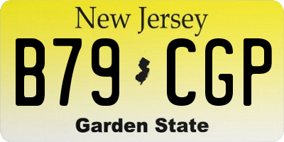 NJ license plate B79CGP