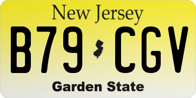 NJ license plate B79CGV
