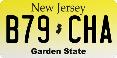 NJ license plate B79CHA
