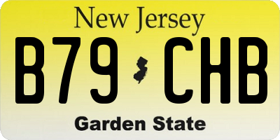 NJ license plate B79CHB