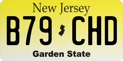 NJ license plate B79CHD