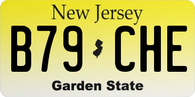 NJ license plate B79CHE