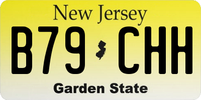NJ license plate B79CHH