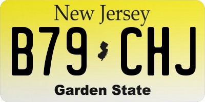NJ license plate B79CHJ