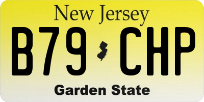 NJ license plate B79CHP