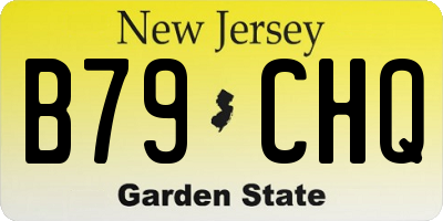 NJ license plate B79CHQ
