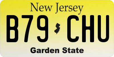 NJ license plate B79CHU