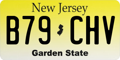 NJ license plate B79CHV