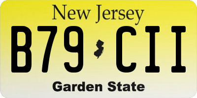 NJ license plate B79CII