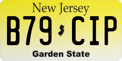 NJ license plate B79CIP